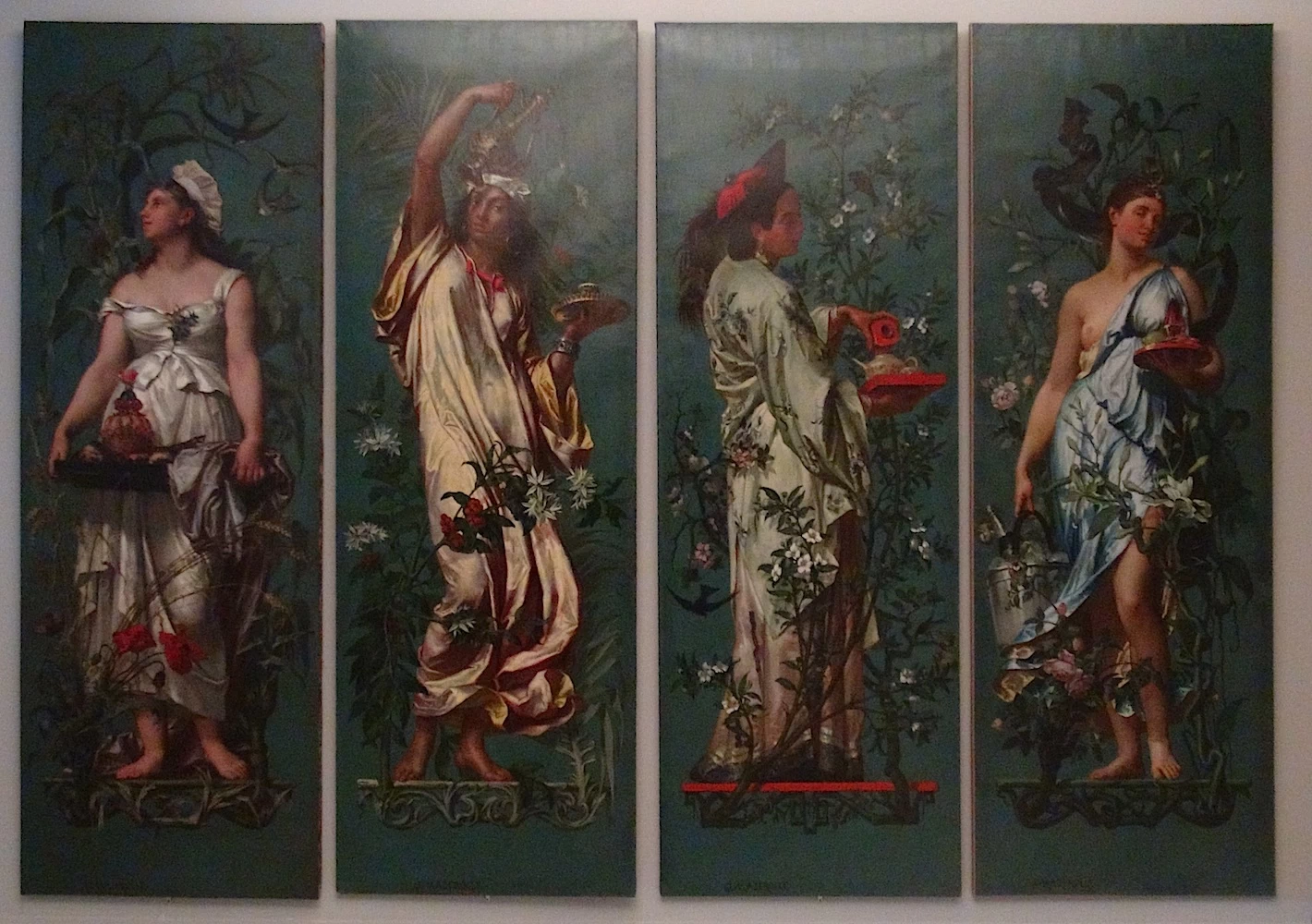 Quattro tavole per gli arazzi dell'Opera, 1872 - Parigi, Mobilier National